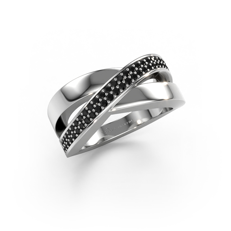 Image of Ring Denisse 950 platinum Black diamond 0.401 crt