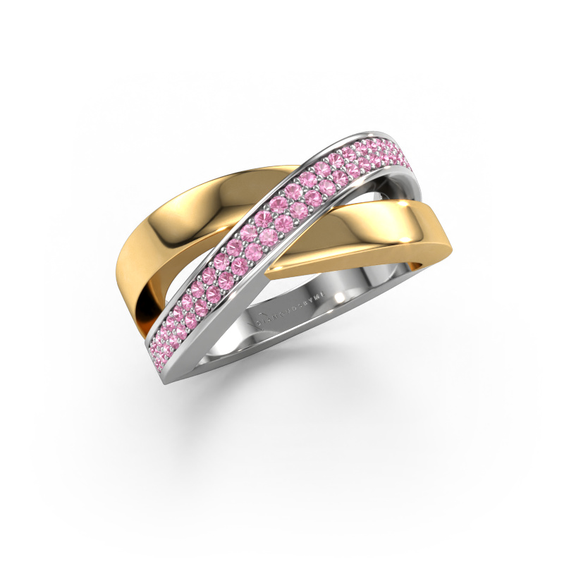 Image of Ring Denisse 585 white gold Pink sapphire 1 mm