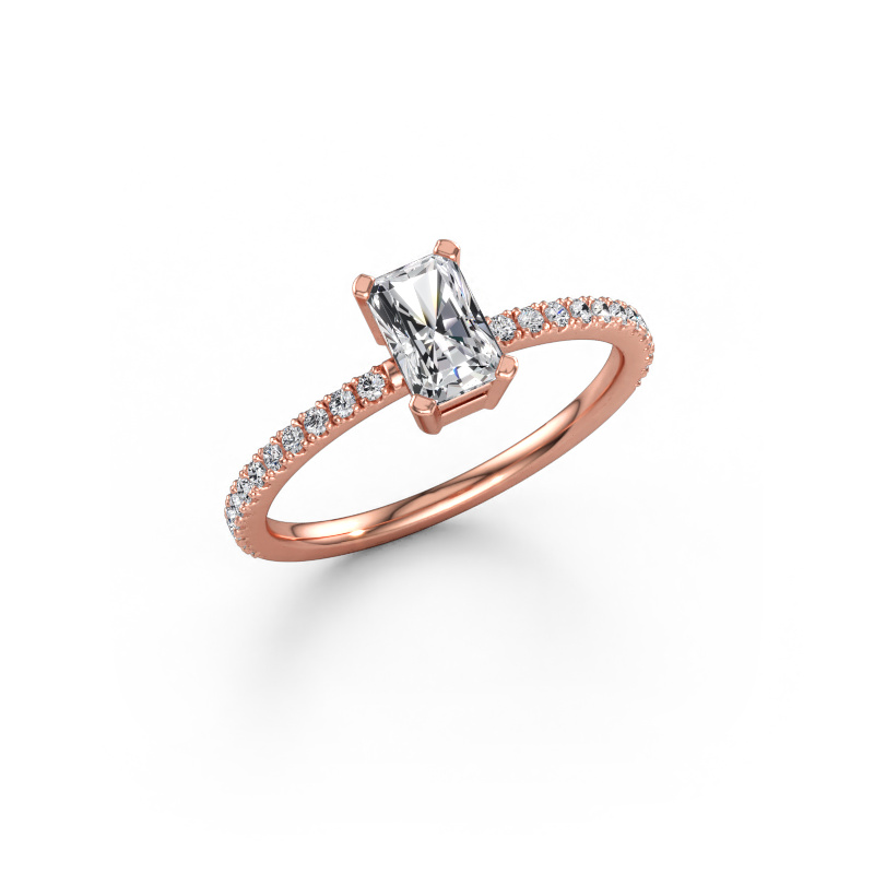 Immagine di Anello di fidanzamento Denita 2 RAD 585 oro rosa Diamante lab grown 0.83 crt