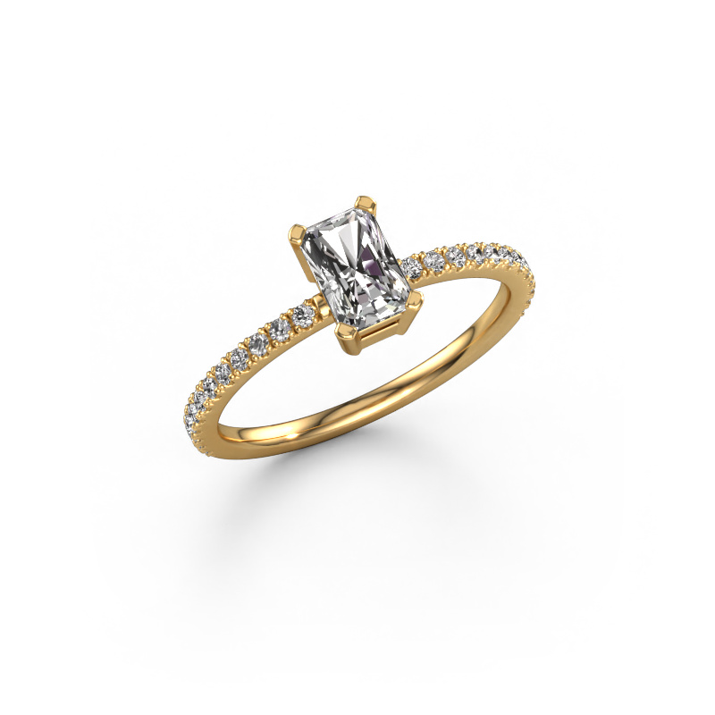 Image of Engagement ring Denita 2 RAD 585 gold Diamond 0.83 crt