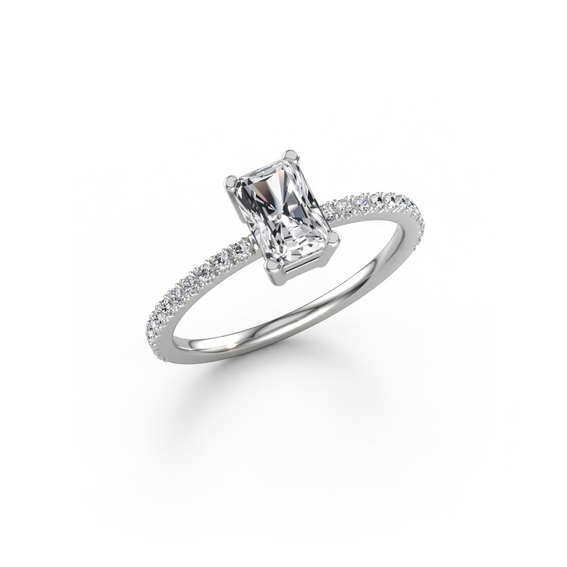 Immagine di Anello di fidanzamento Denita 2 RAD 950 platino Diamante 0.930 crt