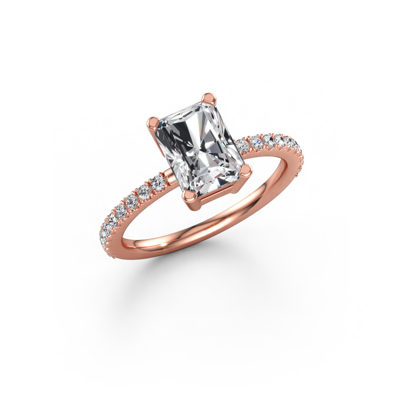 Immagine di Anello di fidanzamento Denita 2 RAD 585 oro rosa Diamante 1.99 crt