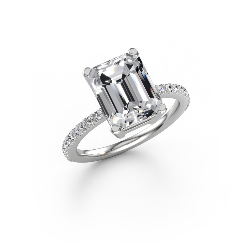 Immagine di Anello di fidanzamento Denita 2 EME 950 platino Diamante 3.74 crt