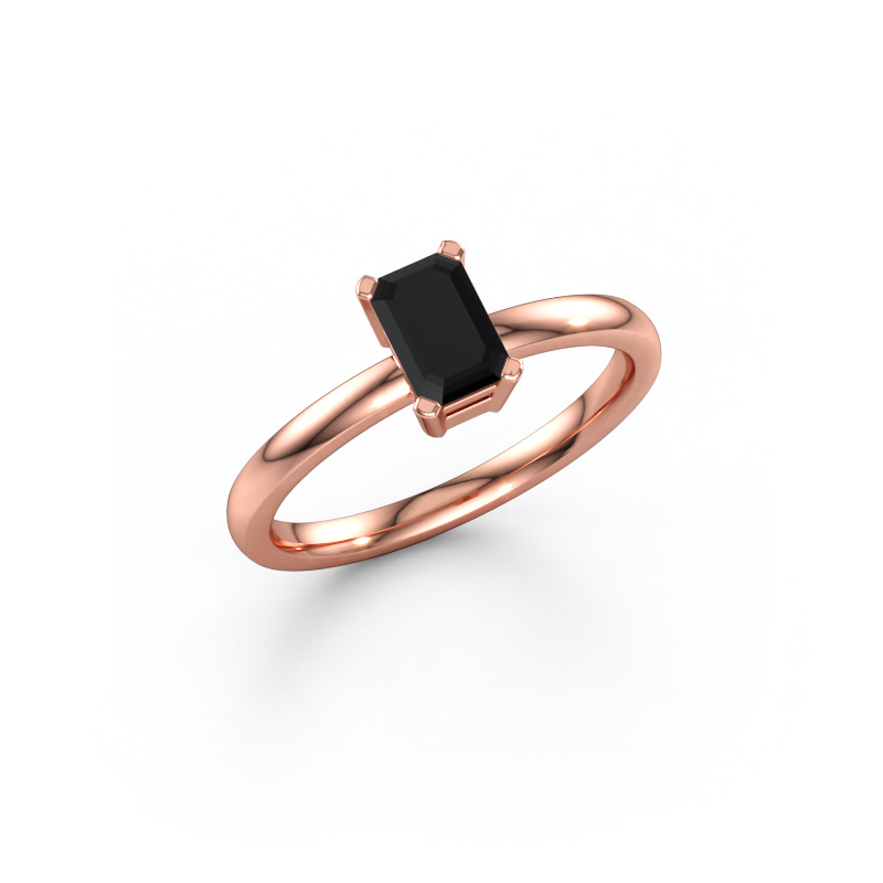 Bild av Förlovningsring Denita 1 EME 585 roséguld Svart diamant 0.84 crt
