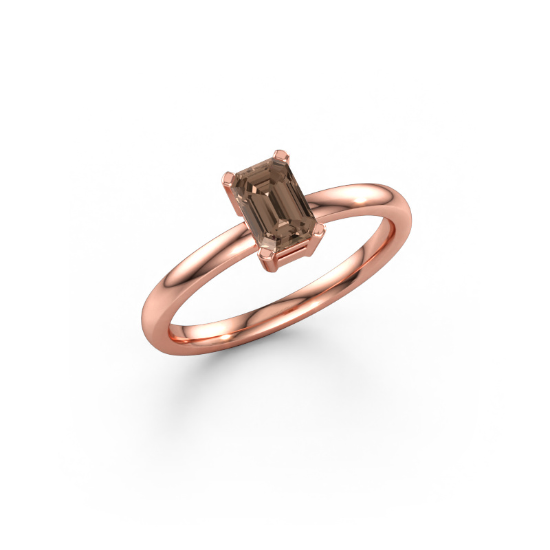 Image de Bague de fiançailles Denita 1 EME 585 or rose Diamant brun 0.70 crt