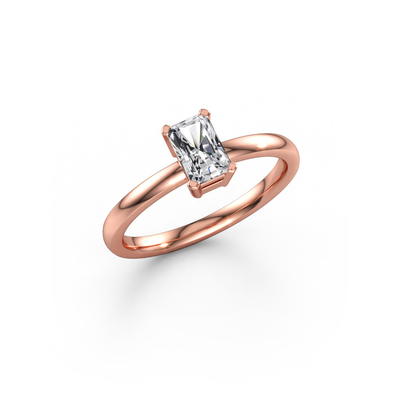 Immagine di Anello di fidanzamento Denita 1 RAD 585 oro rosa Diamante 0.65 crt