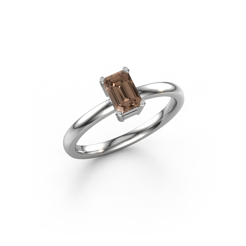 Image of Engagement ring Denita 1 EME 950 platinum Brown diamond 0.70 crt