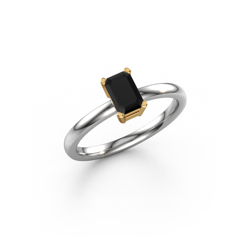 Bild von Verlobungsring Denita 1 EME 585 Weißgold Schwarz Diamant 0.84 crt