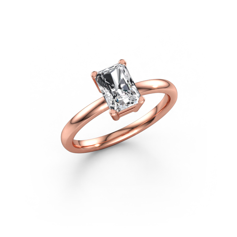 Bild av Förlovningsring Denita 1 RAD 585 roséguld Labbodlad diamant 1.00 crt