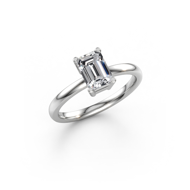 Bild av Förlovningsring Denita 1 EME 585 vitt guld Labbodlad diamant 1.15 crt