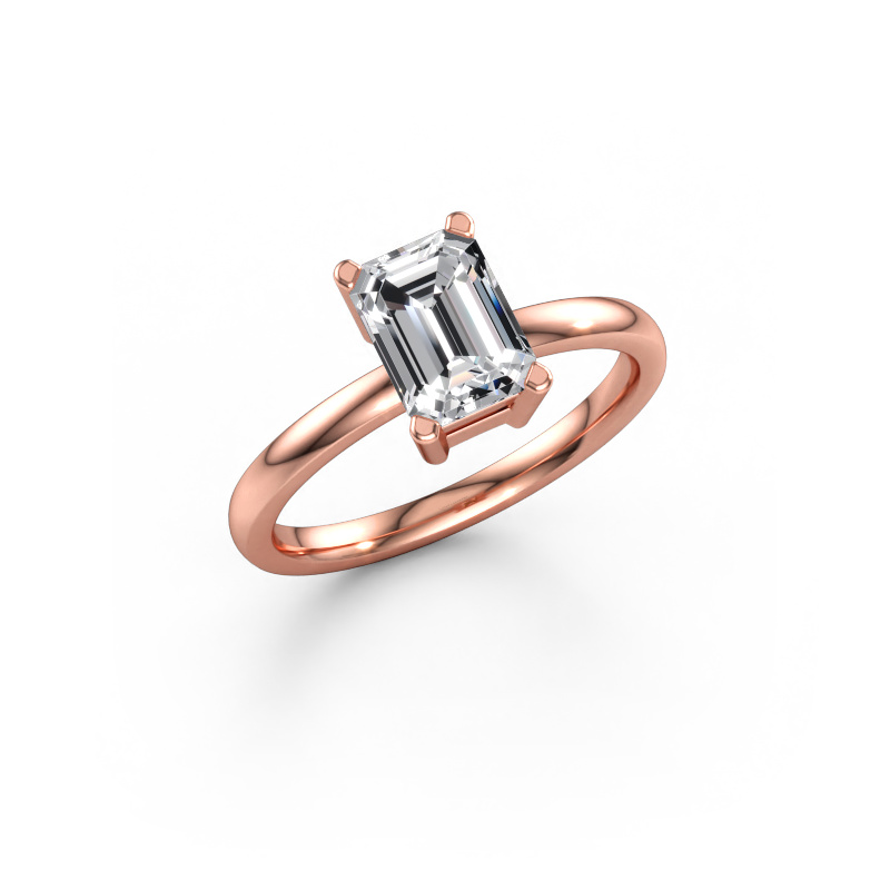 Bild av Förlovningsring Denita 1 EME 585 roséguld Labbodlad diamant 1.50 crt