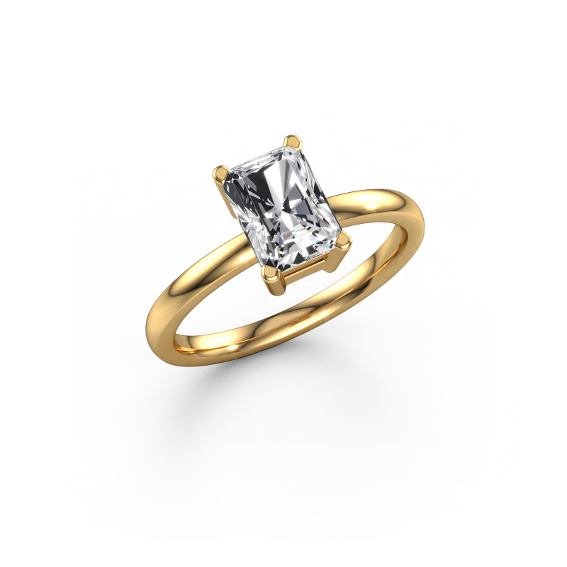 Image of Engagement ring Denita 1 RAD 585 gold Diamond 1.50 crt