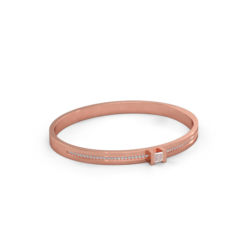 Bild av Armband Desire 585 roséguld Champagnefärgad morganit 4 mm