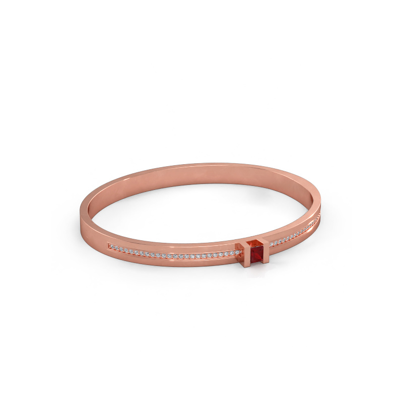 Immagine di Bracciale Desire 585 oro rosa Rubino 4 mm
