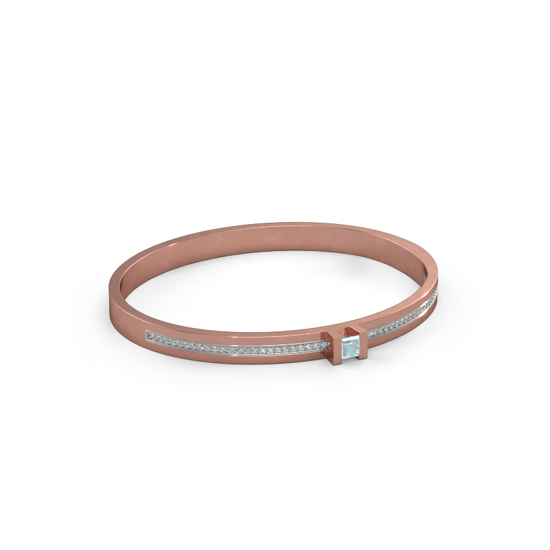 Bild von Armband Desire 585 Roségold Aquamarin 4 mm