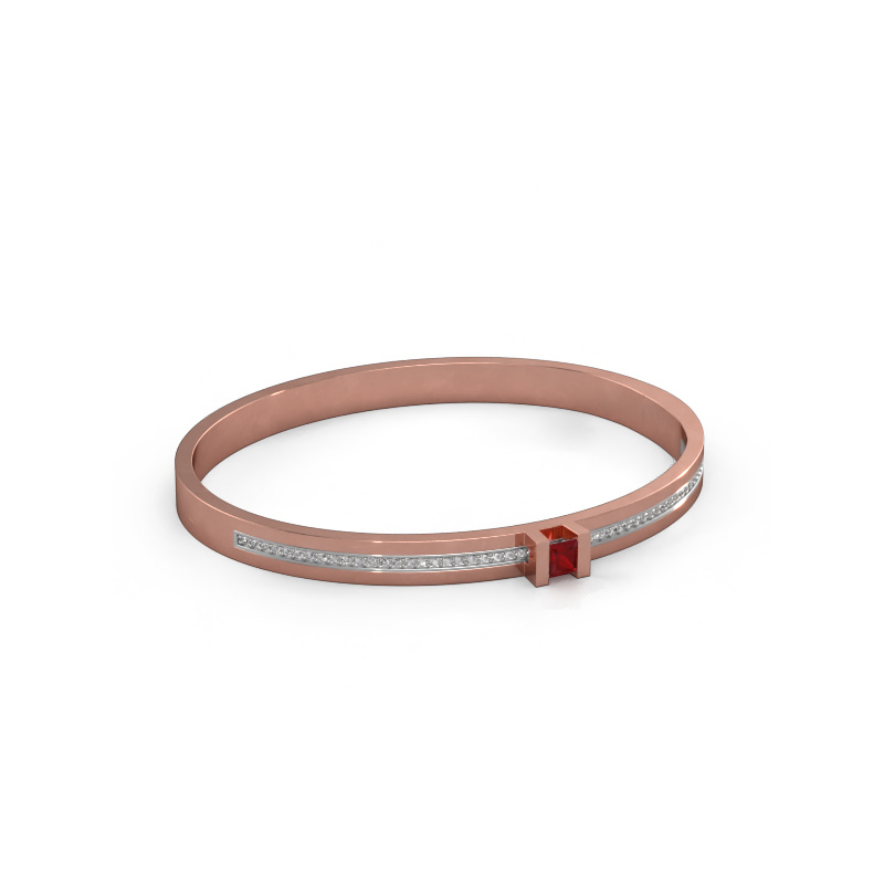 Image of Bracelet Desire 585 rose gold Ruby 4 mm
