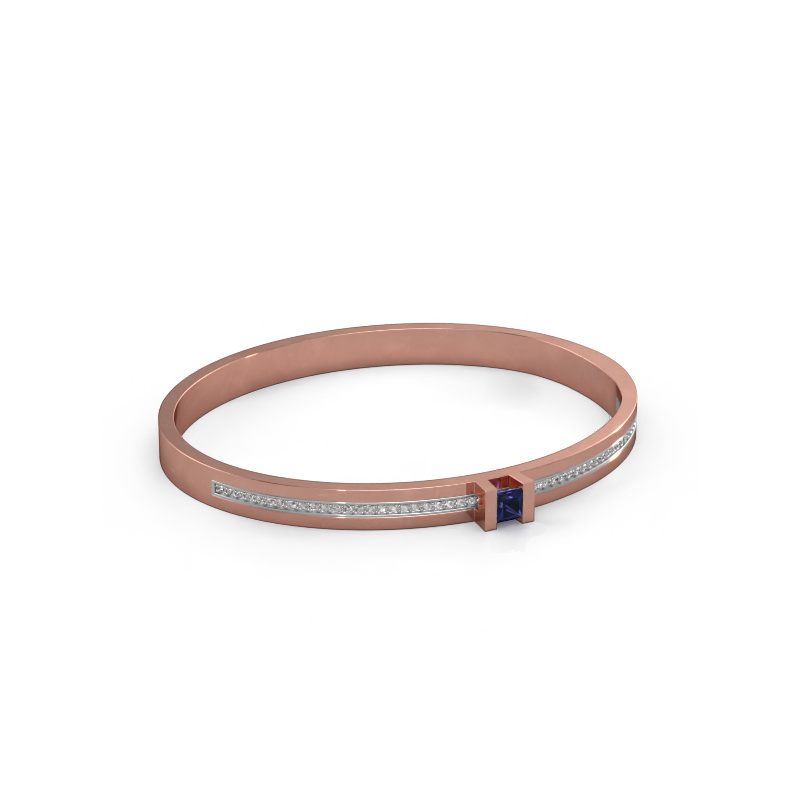Afbeelding van Armband Desire 585 rosé goud Saffier 4 mm