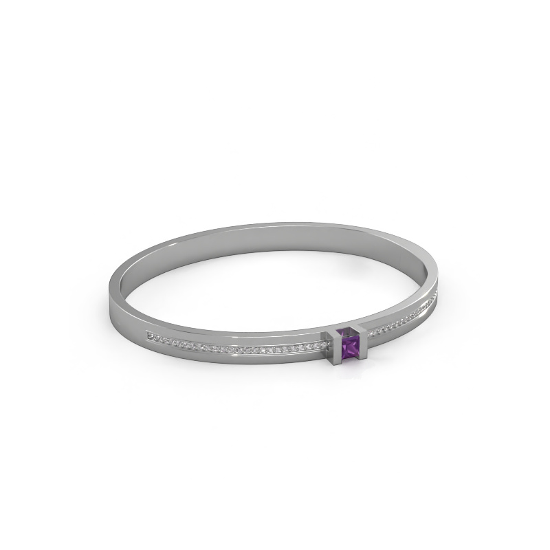 Image of Bracelet Desire 585 white gold Amethyst 4 mm