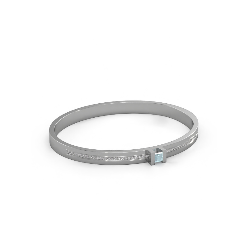 Image of Bracelet Desire 585 white gold Aquamarine 4 mm