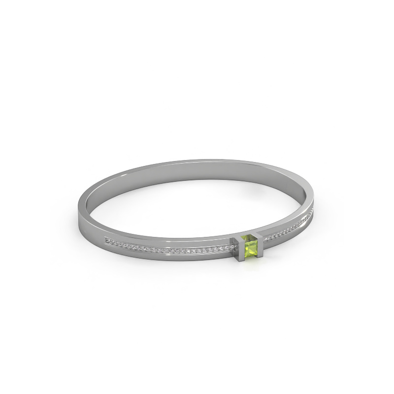 Image of Bracelet Desire 585 white gold Peridot 4 mm