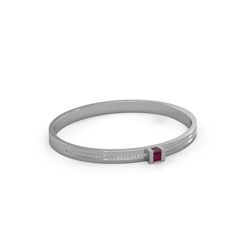 Bild von Armband Desire 585 Weißgold Rhodolit 4 mm