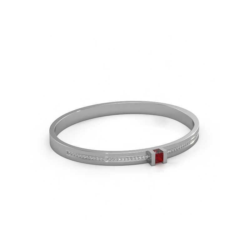 Image of Bracelet Desire 585 white gold Ruby 4 mm