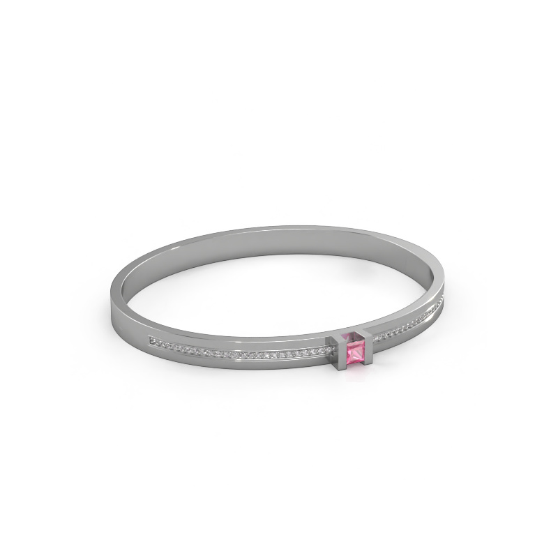 Bild von Armband Desire 585 Weißgold Pink Saphir 4 mm