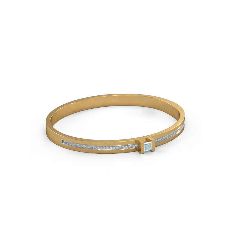 Bild von Armband Desire 585 Gold Aquamarin 4 mm