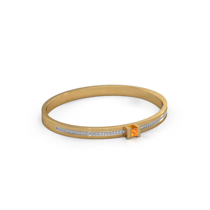 Image of Bracelet Desire 585 gold Citrin 4 mm
