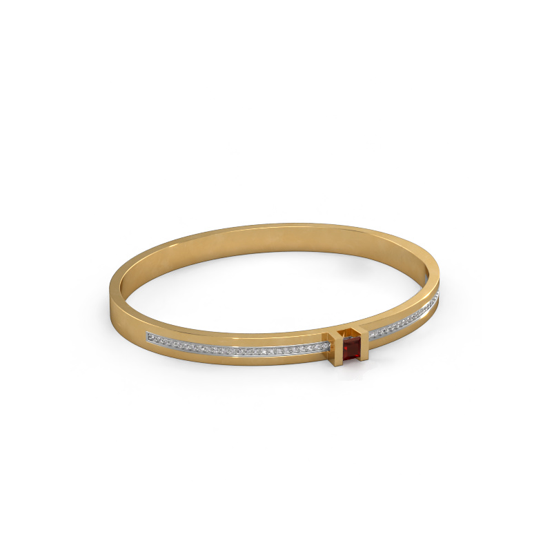 Image of Bracelet Desire 585 gold Garnet 4 mm