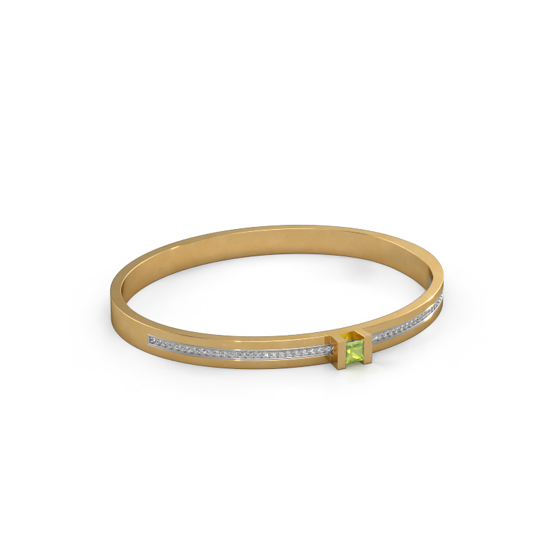 Image of Bracelet Desire 585 gold Peridot 4 mm