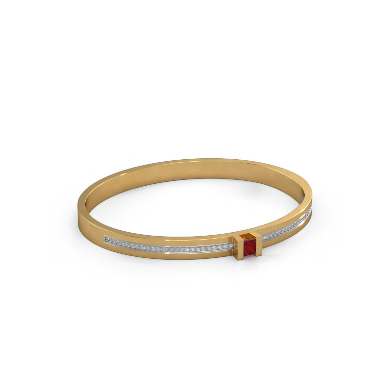 Image of Bracelet Desire 585 gold Ruby 4 mm