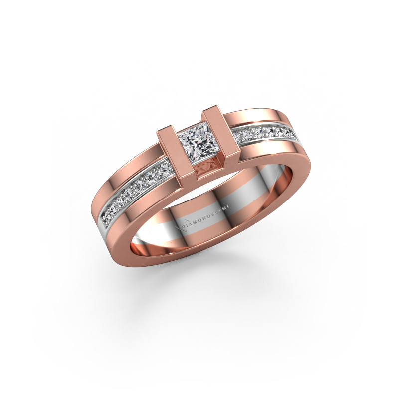 Image of Engagement ring Desire 585 rose gold Diamond 0.305 crt