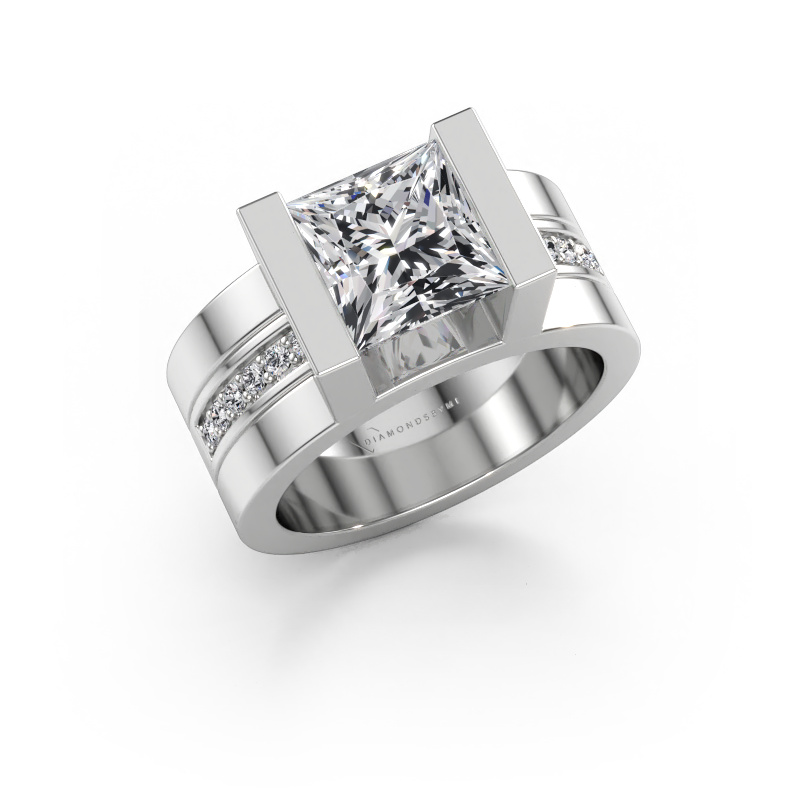 Bild av Förlovningsring Desire 585 vitt guld Labbodlad diamant 2.804 crt