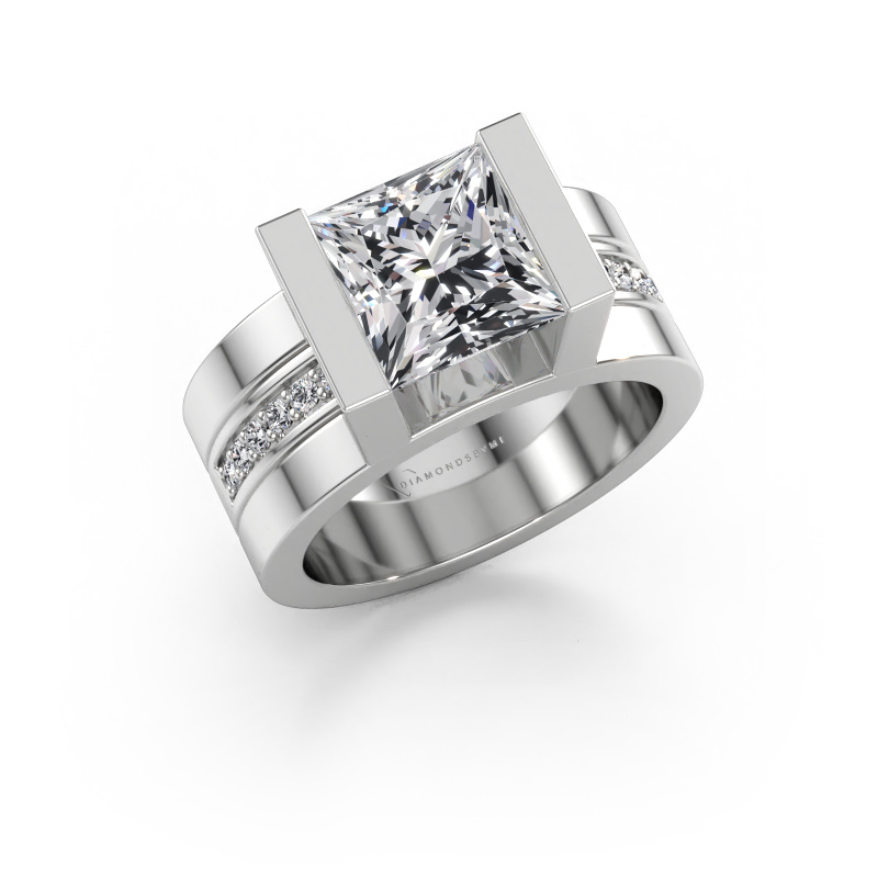Immagine di Anello di fidanzamento Desire 585 oro bianco Diamante lab grown 3.204 crt