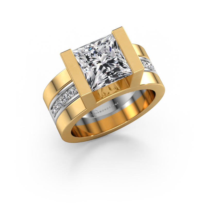 Image of Engagement ring Desire 585 gold Lab grown diamond 3.204 crt