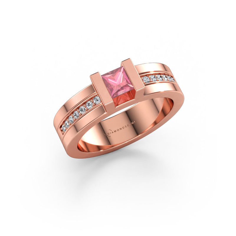 Immagine di Anello di fidanzamento Desire 585 oro rosa Tormalina rosa 4 mm
