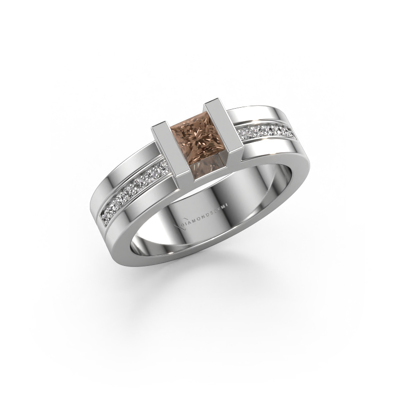 Bild von Verlobungsring Desire 585 Weißgold Braun Diamant 0.535 crt