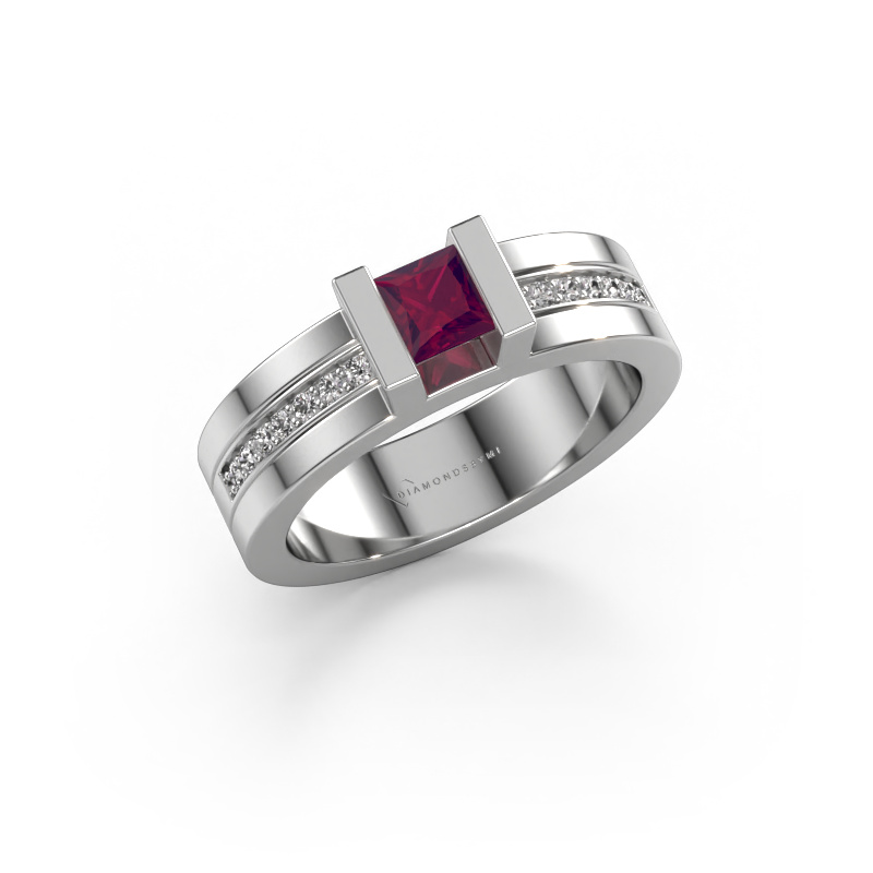 Bild von Verlobungsring Desire 585 Weißgold Rhodolit 4 mm