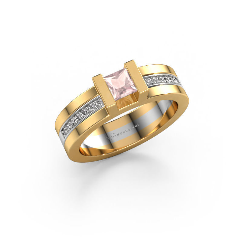 Bild von Verlobungsring Desire 585 Gold Morganit Champagner 4 mm