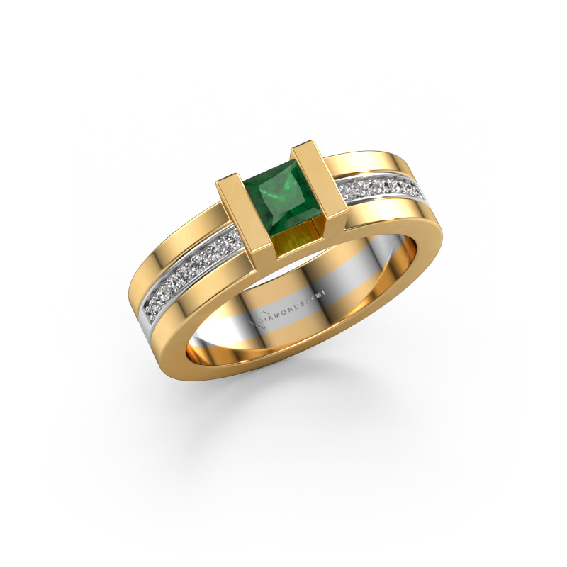 Bild von Verlobungsring Desire 585 Gold Smaragd 4 mm