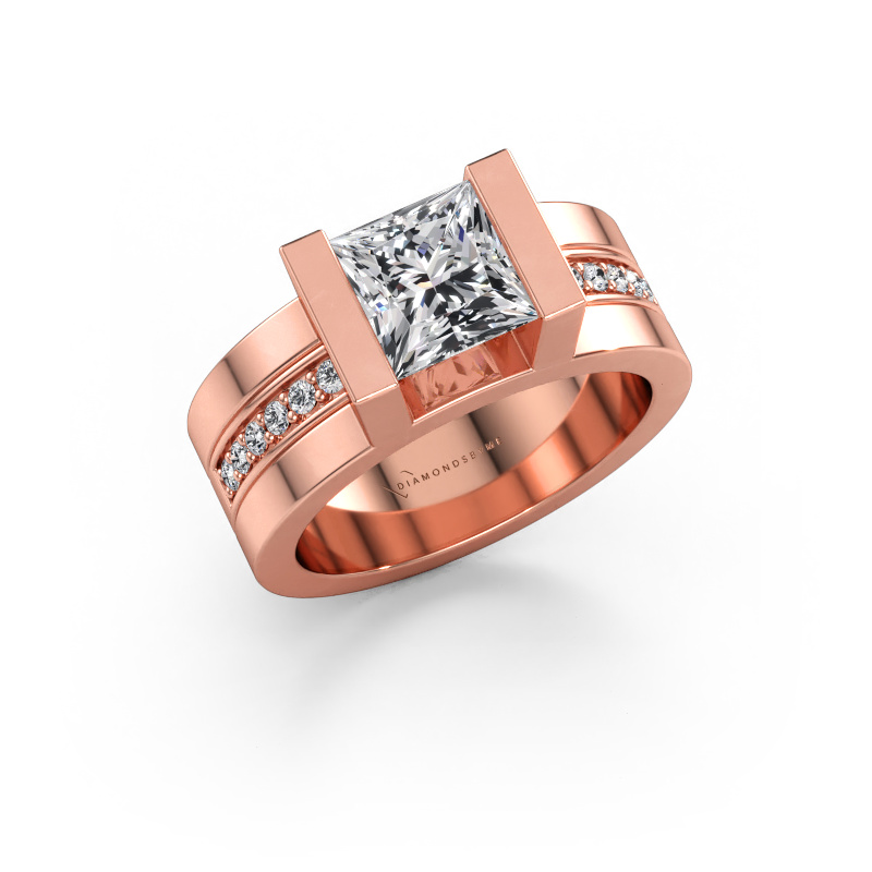 Immagine di Anello di fidanzamento Desire 585 oro rosa Diamante 1.904 crt