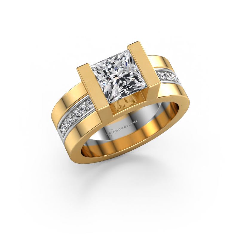 Image de Bague de fiançailles Desire 585 or jaune Diamant synthétique 1.904 crt