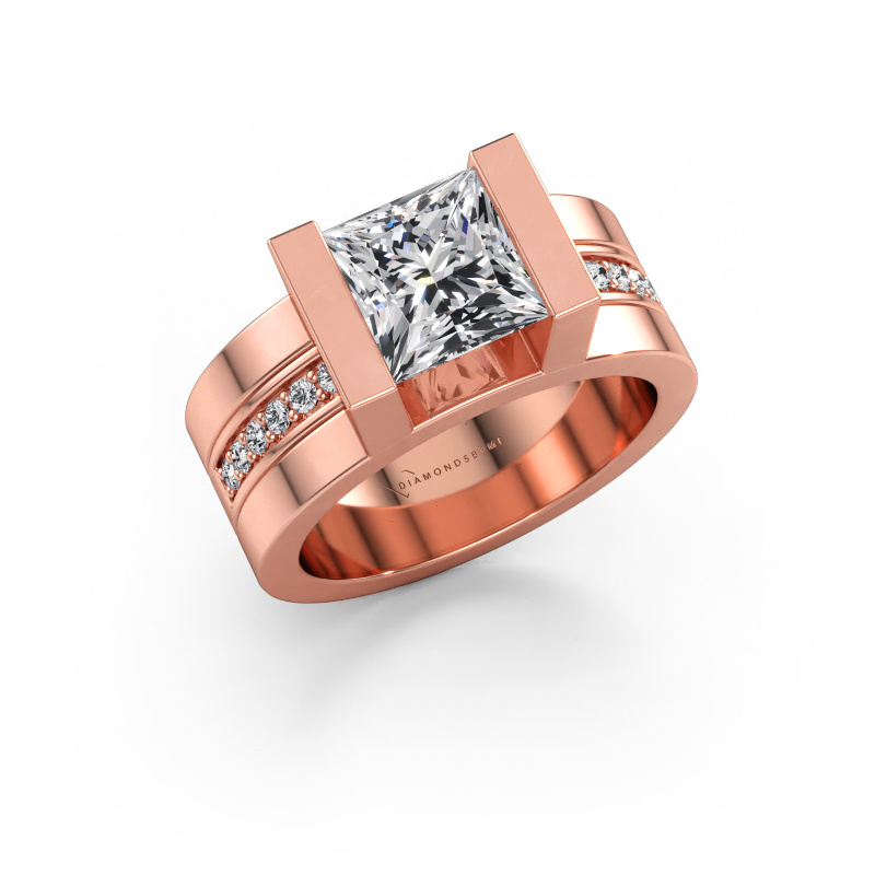 Immagine di Anello di fidanzamento Desire 585 oro rosa Diamante 2.204 crt
