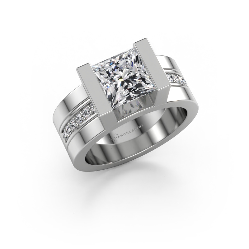 Image de Bague de fiançailles Desire 585 or blanc Diamant 2.204 crt