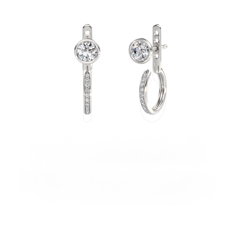 Image of Stud earrings Destiny 585 white gold Diamond 0.974 crt