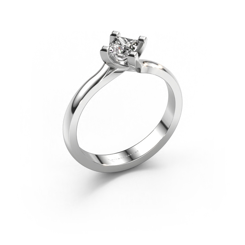 Image of Engagement ring Dewi Square 585 white gold Diamond 0.25 crt