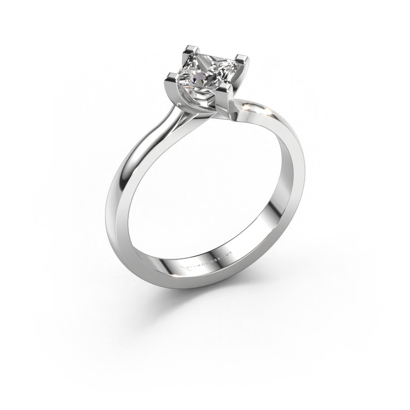 Image of Engagement ring Dewi Square 585 white gold Diamond 0.50 crt