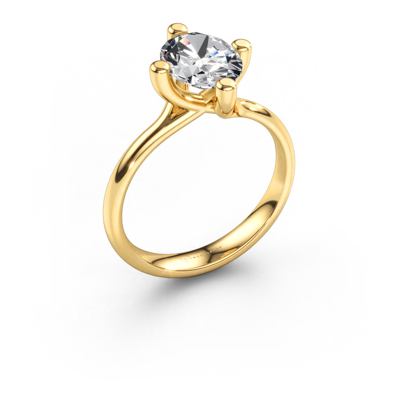 Immagine di Anello di fidanzamento Dewi Oval 585 oro Diamante lab grown 1.80 crt