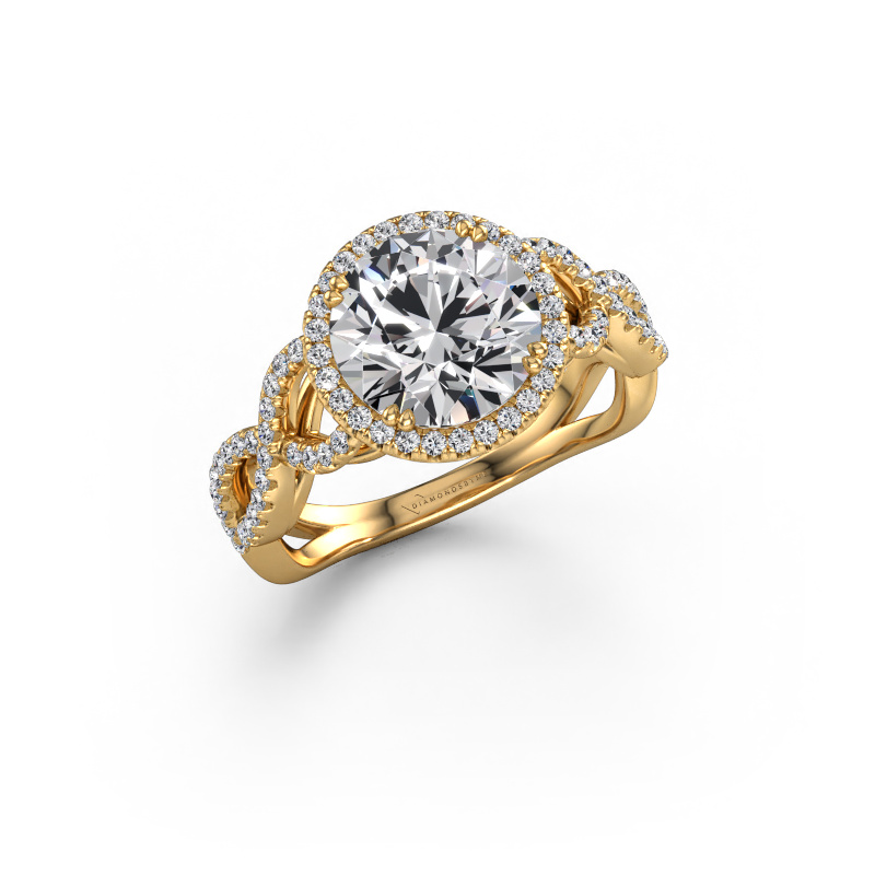 Image of Engagement ring Dionne rnd 585 gold Diamond 2.40 crt